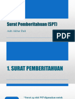 Surat Pemberitahuan (SPT) : Adri Akbar Dali