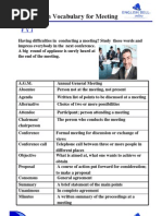 Meeting Vocabulary 27