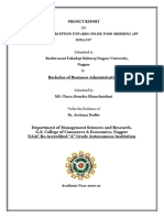 Bachelor of Business Administration: Project Report
