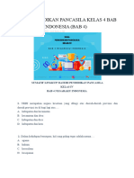 Soal Pendidikan Pancasila Kelas 4 Bab Negaraku Indonesia