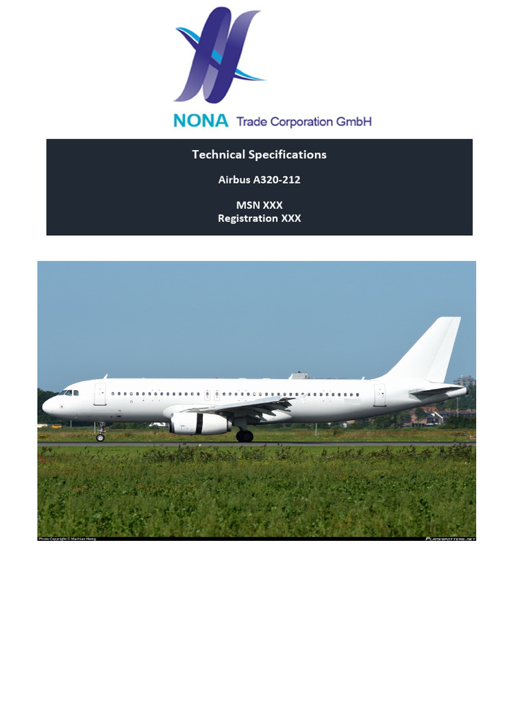 Aircraft Specification Sheet 01 08 2023 PDF Avionics Flight