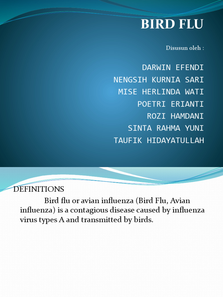 Understanding Bird Flu Symptoms and Treatment | PDF