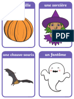 Cartes Pour Jeu de Paires Sur Le Thème D'halloween