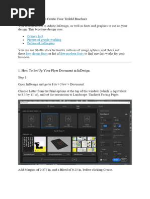 trifold brochure