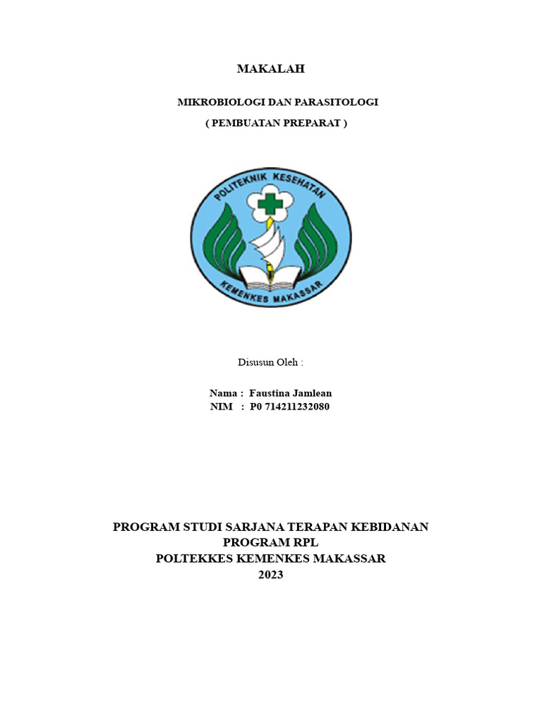 Pembuatan dan Jenis Preparat Mikroskopis | PDF