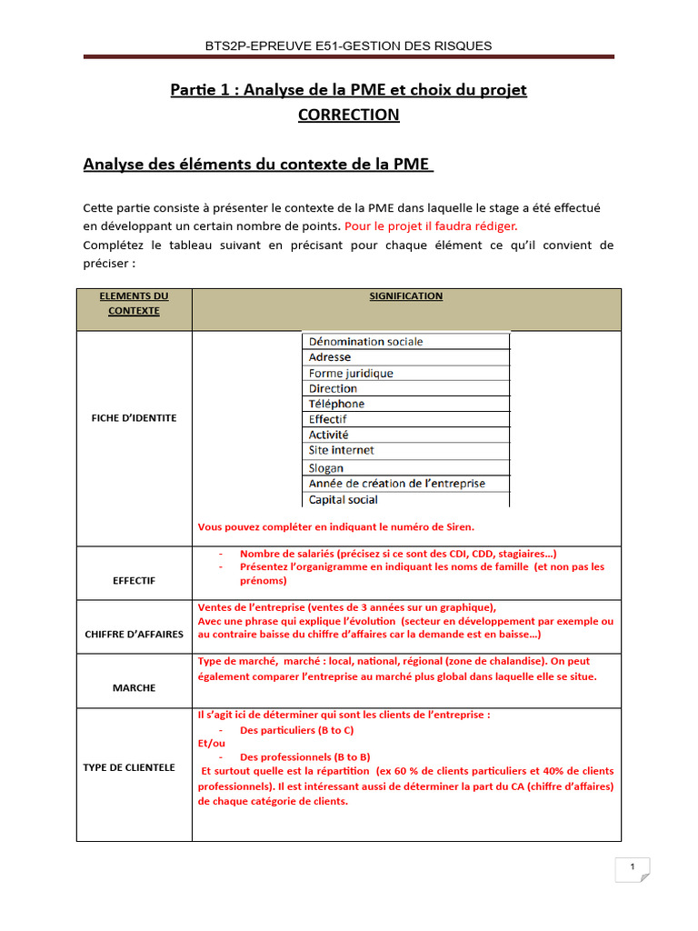 Contexte de Projet en PME | PDF | Business | Petite ou moyenne entreprise