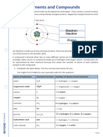 Atoms, Elements and Compounds REVISION