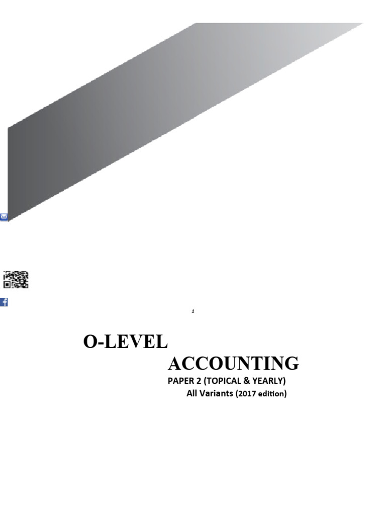 Toaz - Info 103 o Level Accounting Paper 2 Topical Amp Yearly Final PR ...