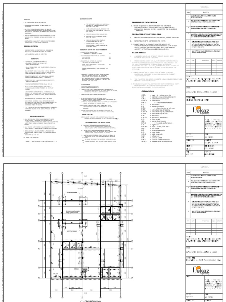 General: Shoring of Excavation | PDF | Concrete | Foundation (Engineering)