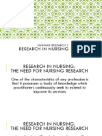 1 Research in Nursing
