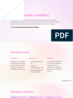 Inovacao Social e Cientifica