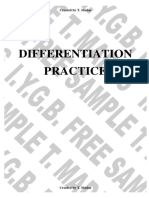 Differentiation Practice
