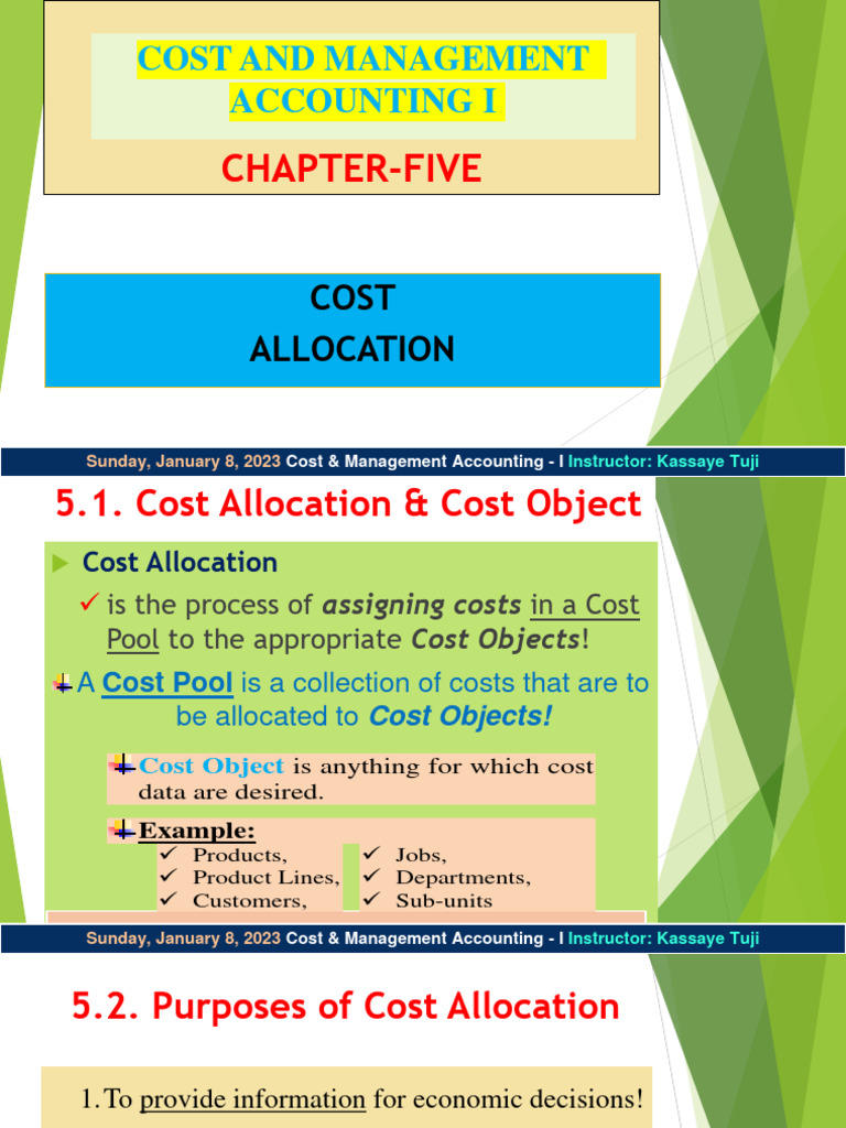 Cost Allocation Methods in Accounting | PDF | Management Accounting ...