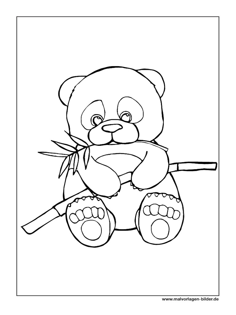 Panda Baer Ausmalbild | PDF