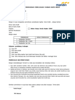 Form Penyelesaian Dan Penutupan Kartu Kredit Mandiri