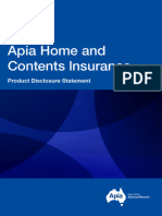 133 Apia Home and Contents Product Disclosure Statement