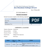 CDoc - I LLB Sem I Internal Assessment Notice