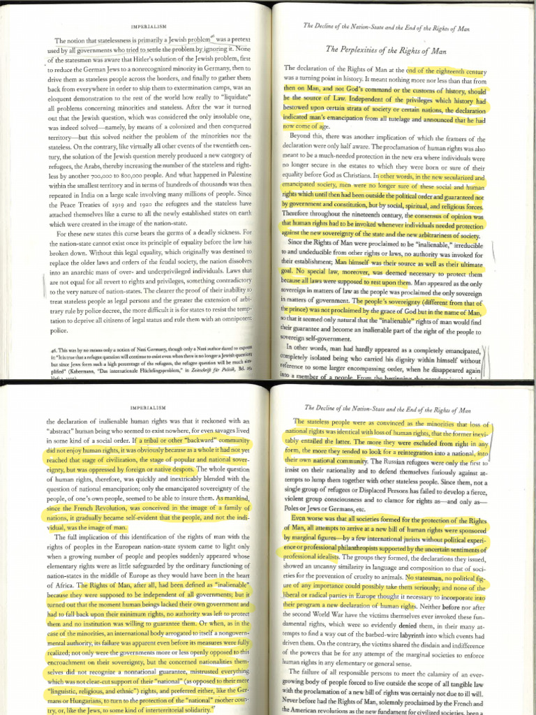 Arendt Perplexities of The Rights of Men | PDF