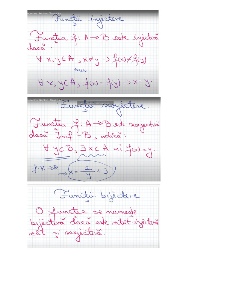 Functii Inj Surj Bij | PDF