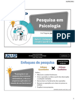 Enfoque Da Pesquisa Estudos Quanti e Qualitativos