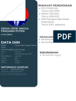 Putih Simple CV Lamaran Desain Grafis