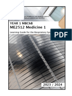 E60a4042 ME2512 Medicine 1 Respiratory 2023-2024