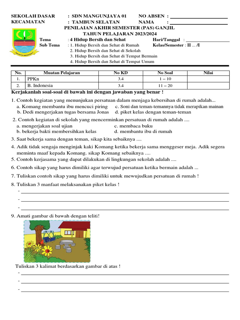 soal-pas-tema-pdf-kajian-bahasa-asing