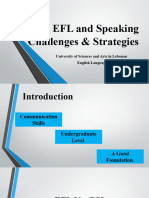 EFL and Speaking