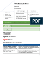 An Example Essay Plan in Spanish For A Previous Question.