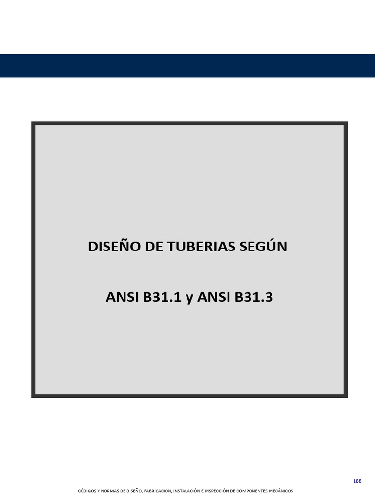 Dise o de tuberias segun asme b31 pdf ingenier a mec nica f sica