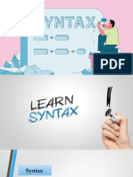 Syntax