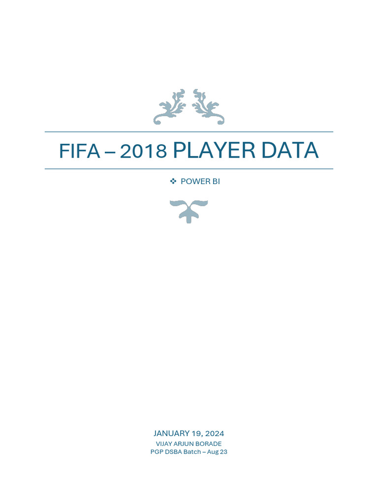 FIFA 2018 Player Data Insights | PDF