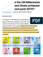 What Have The UN Millennium Development Goals Achieved & What's Next Post 2015? - Sumitomo Chemical