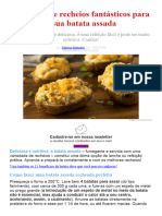 5 Receitas de Recheios Fantásticos para A Sua Batata Assada