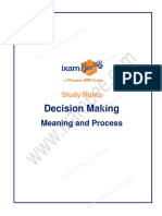 Meaning and Process of Decision Making