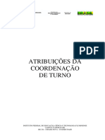 Atribuicoes Da Coordenacao de Turno