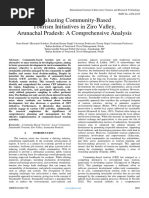 Evaluating Community-Based Tourism Initiatives in Ziro Valley, Arunachal Pradesh: A Comprehensive Analysis