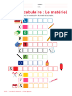 Pantou-FLE Vocabulaire Matériel Scolaire