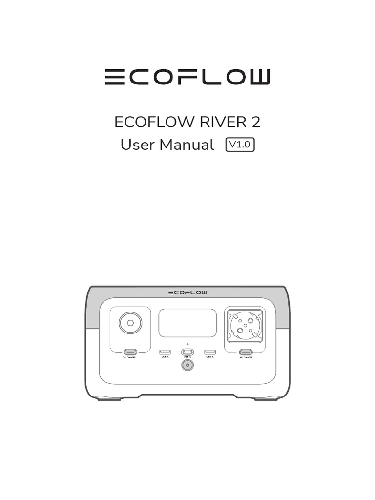 EcoFlow River 2 User Manual | PDF | Battery Charger | Ac Power Plugs ...
