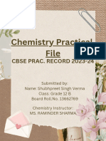 Chemistry Practical File