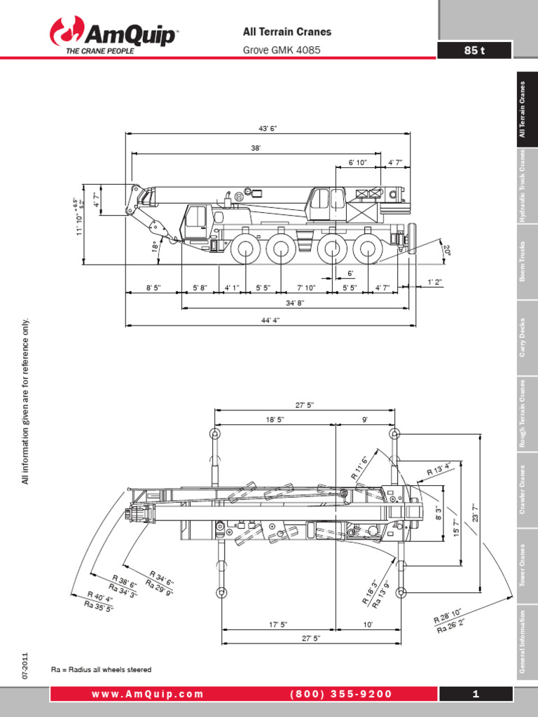 Grove GMK 4085 Crane Specifications | PDF