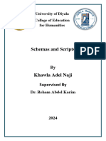Schemas and Scripts: University of Diyala College of Education For Humanities