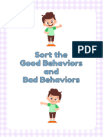 Cut, Sort, and Paste Good vs. Bad Behavior