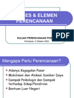 Pendekatan & Elemen Perencanaan (Utk Mahasiswa)