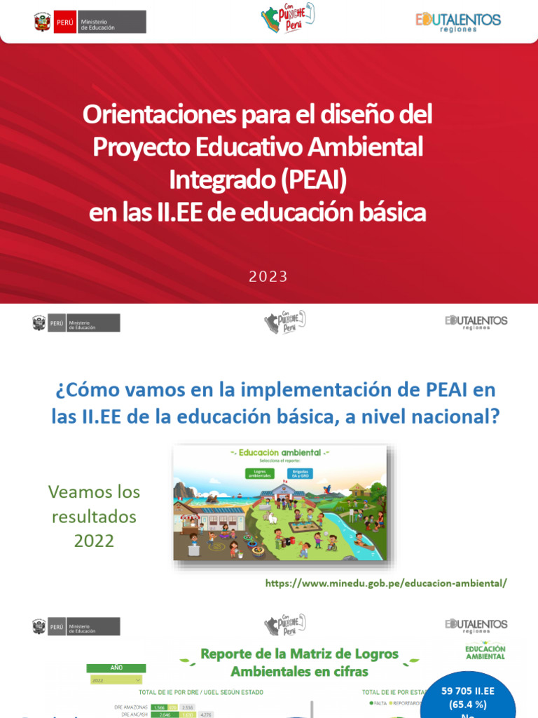 Orientaciones para el diseño del Proyecto Educativo Ambiental Integrado ...