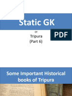 Static GK of Tripura Part - 6