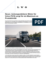 Neuer, Leistungsstärkerer Motor Für Volvo FH16 Sorgt Für Ein Maximum An Produktivität
