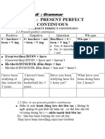 (HTHTTD) Chuyên Đề Grammar Unti 4 Present Perfect Continuous