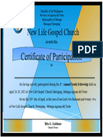 Cert. of Participation