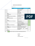 Daftar Ceklis Dokumen Kosp (Revisi I)